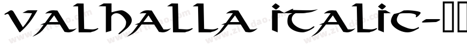 Valhalla Italic字体转换